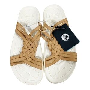 Malibu Riviera Vegan Leather Sandals Size 12